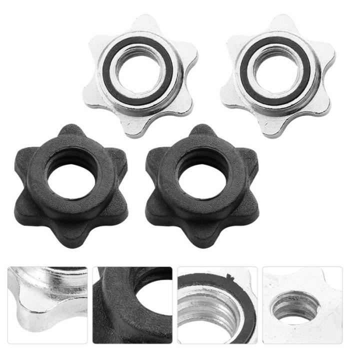 4 Pièces Noix Pratique Anti-Slip Durable Creative Halte Hôtel Hex Accessoires barre - haltere - poids fitness - musculation