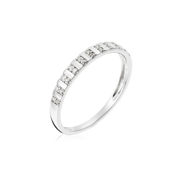 Bague Or Blanc et Diamant