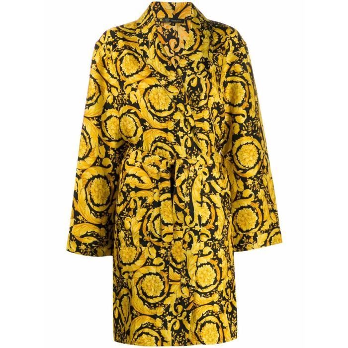 VERSACE FEMME AUD05062A232999A7900 JAUNE SOIE CARDIGAN