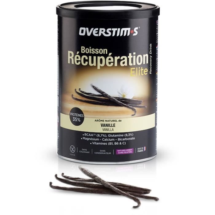 OVERSTIMS – Boisson de Récupération Elite (420g) - Vanille- Entraînements et enchainements sportifs
