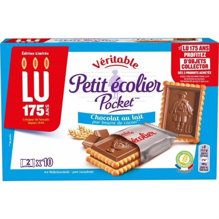 PETIT ECOLIER - Chocolat Au Lait Pocket 250G - Lot De 4