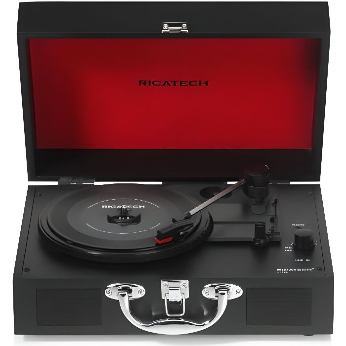 Ricatech Tourne-disque révolutionnaire RTT20 Noir