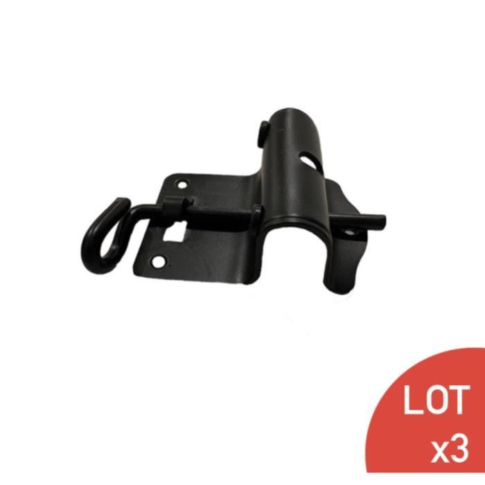 Sabot à butée réglable de 50 à 95 mm epoxy noir LOT DE 3