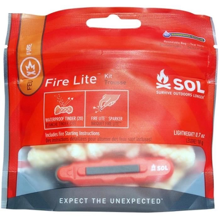Kit Allume Feu Survive Outdoors Longer Fire Lite Orange