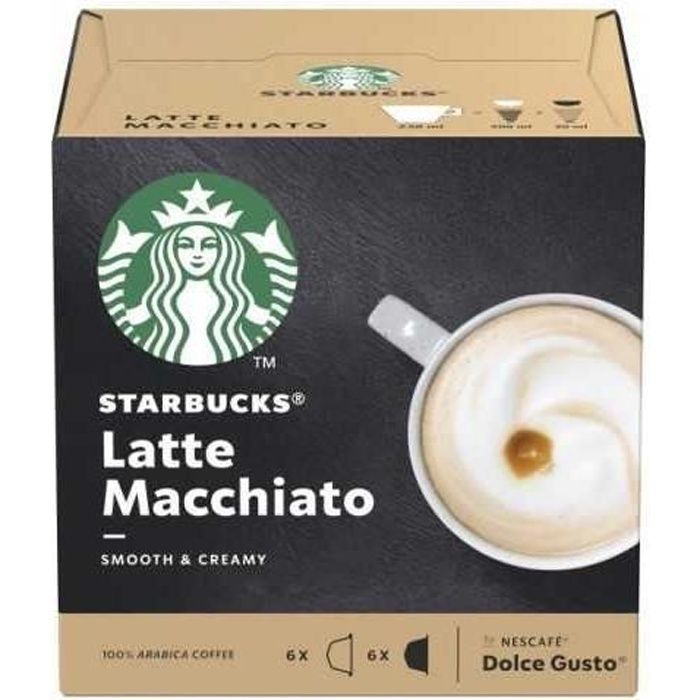 Cafe-Capsule - Starbucks - Capsules de café Starbucks Latte Macchiato (12 uds)