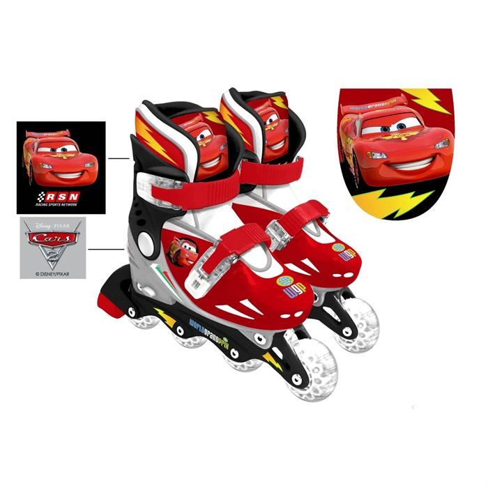 CARS Patins en Ligne Ajustables 34/37