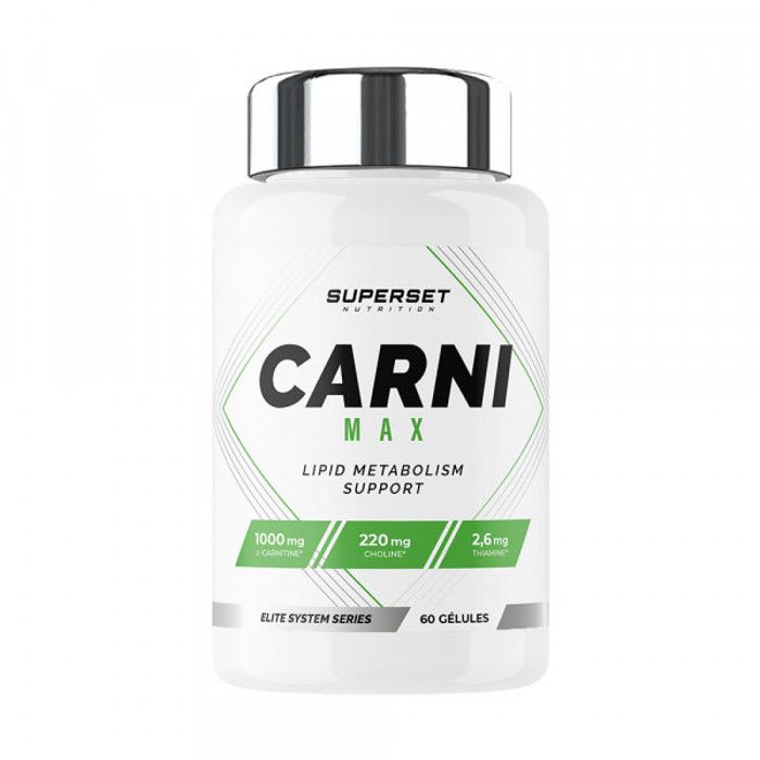 CARNI MAX (60 caps)|L-Carnitine|Superset Nutrition