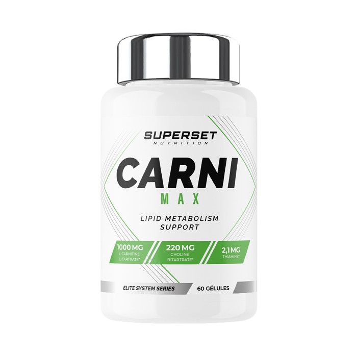 CARNI MAX (60 caps)|L-Carnitine|Superset Nutrition
