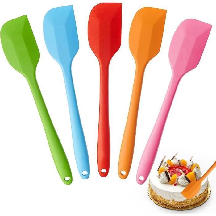 Spatule Cuisine Spatules Silicone V-Kitpater - Lot De 3 - Résistantes à 315°C - Pour Cuisine Anti-adhésive - Lave-vaisselle Spatules Résistantes Chaleur