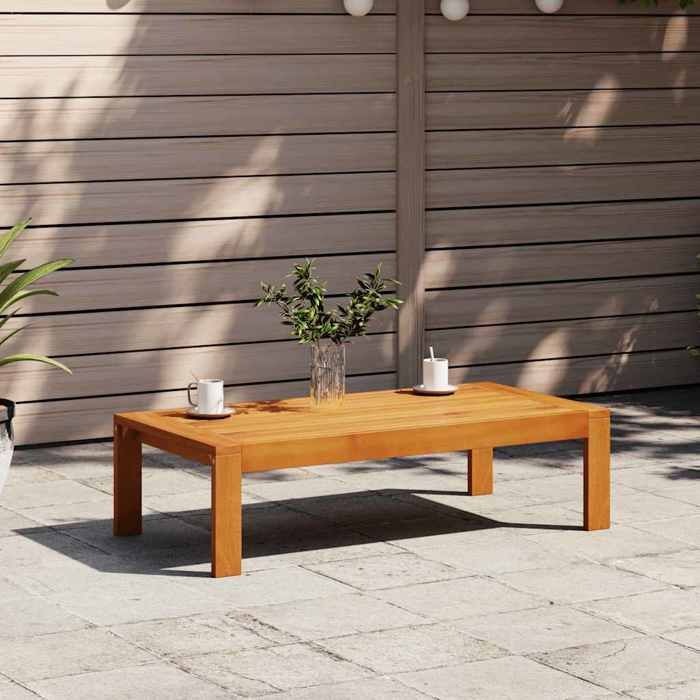 vidaXL Table de jardin 100x50x27 cm Bois d'acacia - vue 2