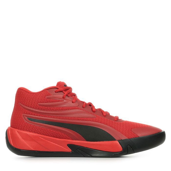 5986 Baskets - PUMA - Court Pro - Rouge - Lacets - Tige en maille respirante