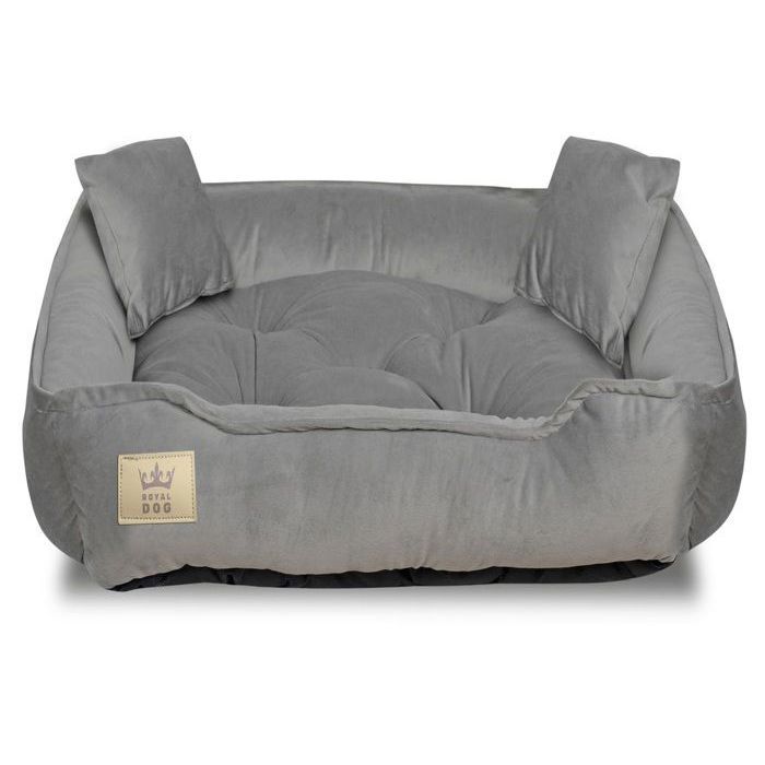 Meilleurs prix pour Panier pour chien parc 75x65 cm velours gris