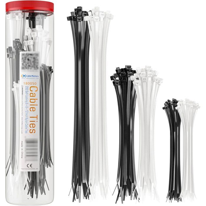 Lot De 10 Attaches Câbles En Silicone Réutilisables - Pour Organiser Fils à La Maison, Bureau, Voiture - 9