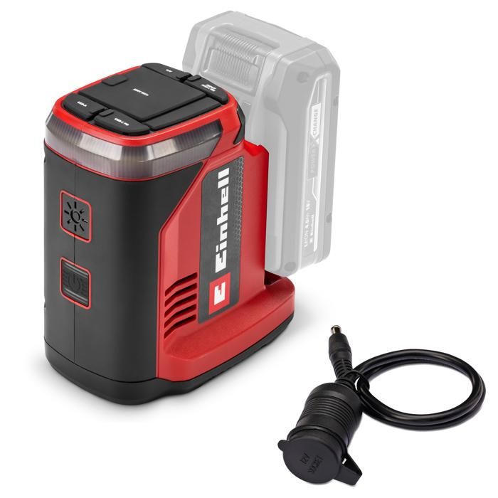 Einhell Station d’énergie Portable TE-ES 18/150/1 Li-C-Solo PXC (18V prise 230V 12V USB-C) Livré sans Batterie ni Chargeur