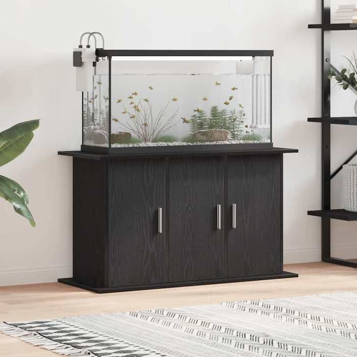 Support daquarium - vidaXL - Chêne noir - 101x41x58 cm - Bois dingénierie