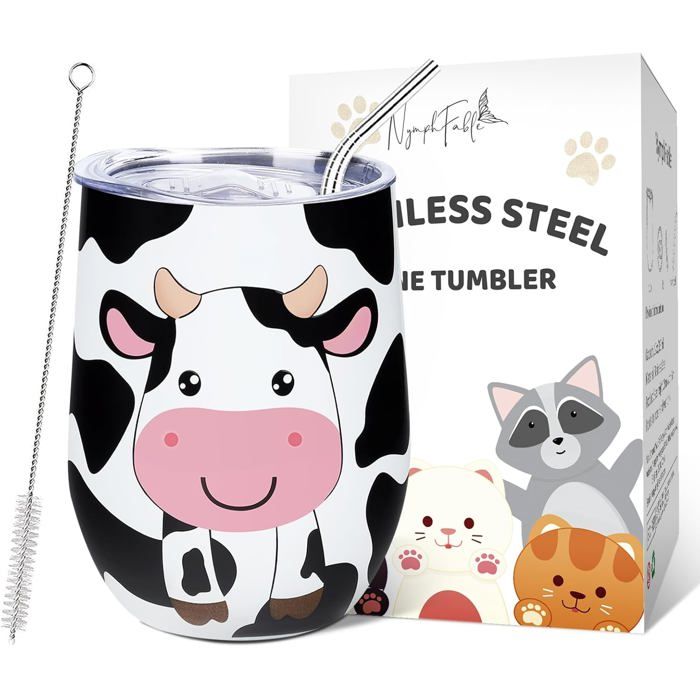 Imprimé De Vache 40 Oz Gobelet Isolé |Tasse De Café