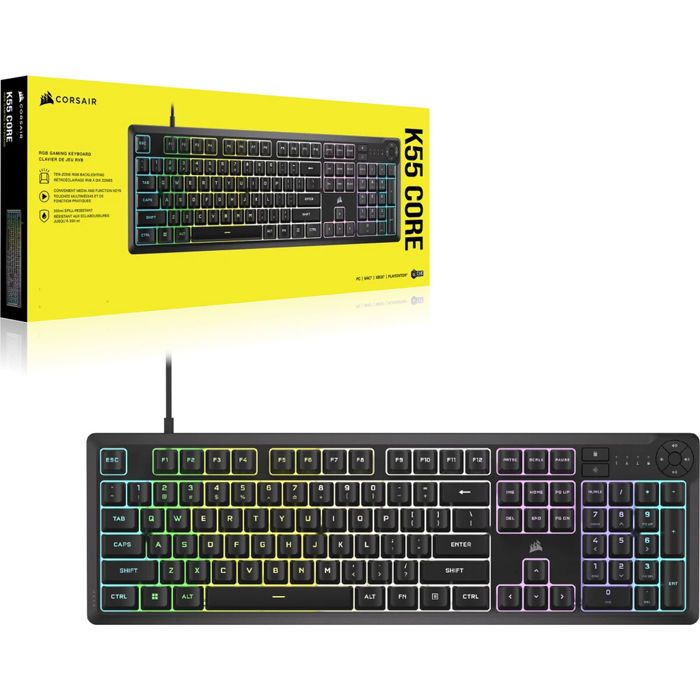 Clavier Corsair K55 CORE CH 9226C65 PT Azerty Français