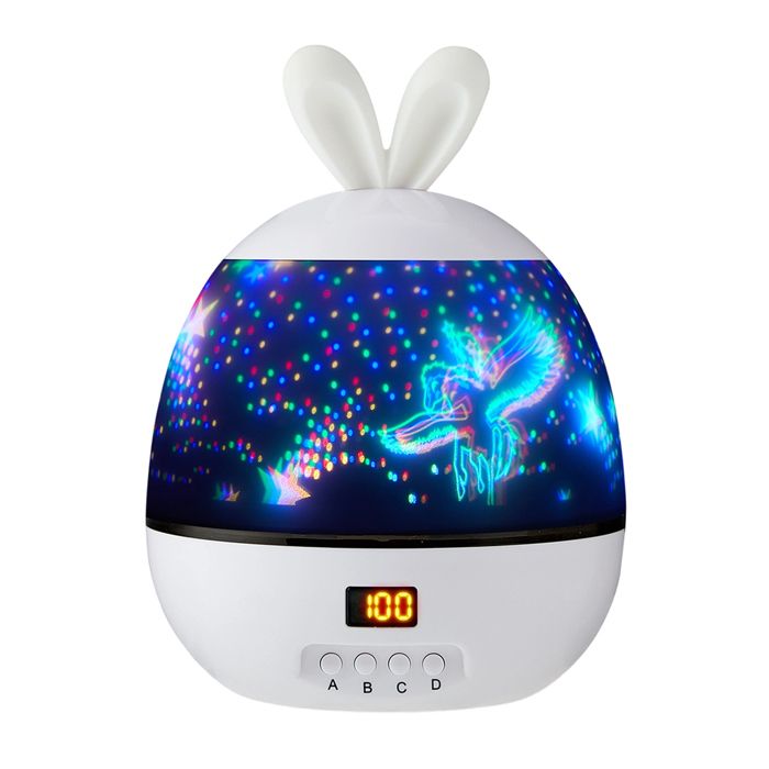 Projecteur de ciel étoilé programmé-Veilleuse blanche pour chambre denfant
