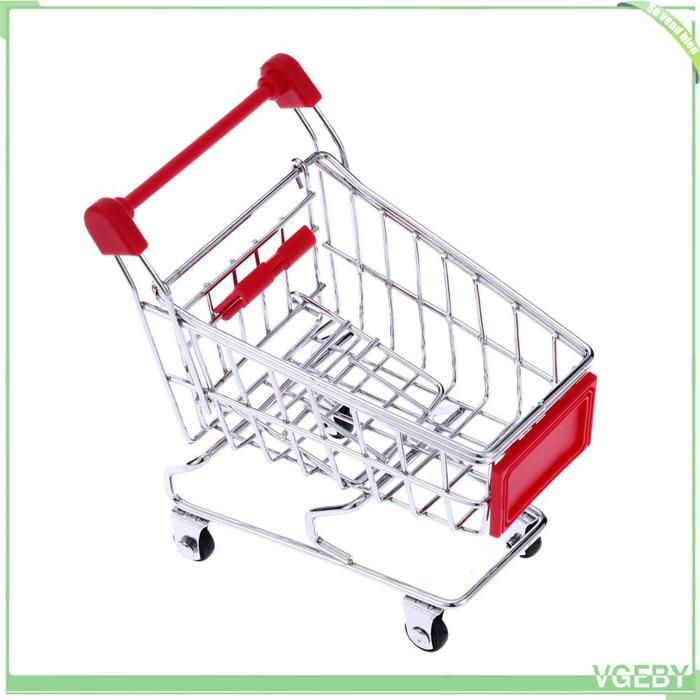 Mini panier de courses (jouet pour oiseaux) - FAFEICY - Mini panier - Fer chromé - 4 roulettes - Pour petits oiseaux