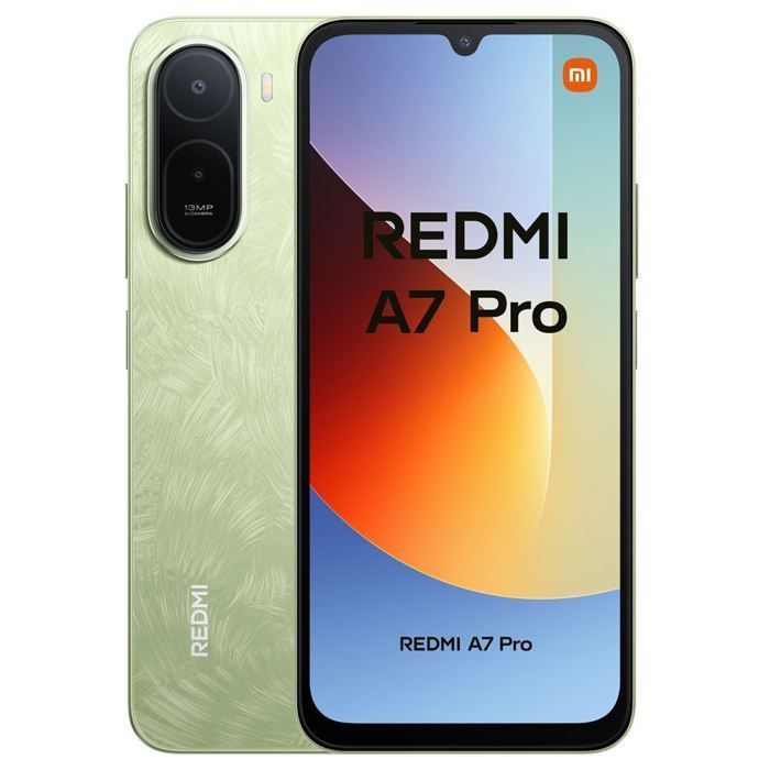 Smartphone Xiaomi Redmi A7 Pro 4G 4Go 128Go Vert 69 pouces 120Hz 6000mAh Pris en charge NFC