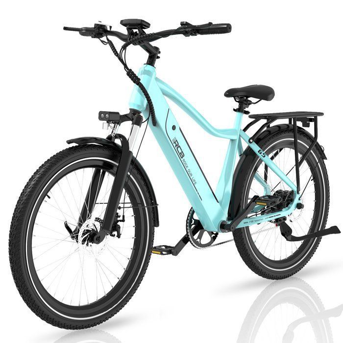 RCB G5 Vélo Électrique 275 480W 36V 13Ah Jusquà 80 km 38Nm Capteur de Couple 7 VitessesBleu