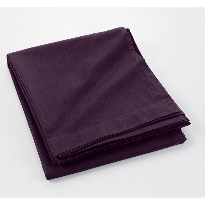 Drap plat 100% coton 240x300 prune