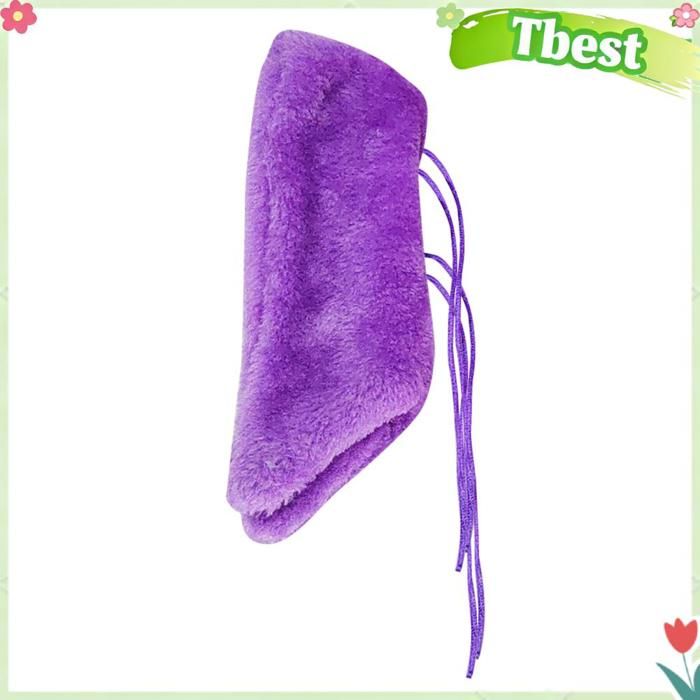 Tbest Couverture d’oiseau d’ouatine d’angle Couverture dangle polaire pour oiseaux confortable et chaud animalerie cage Violet