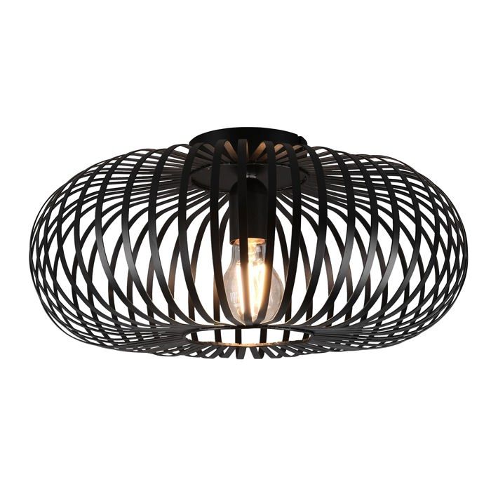 Plafonnier Johann 1xE27 Durchmesser 40cm Noir Mat