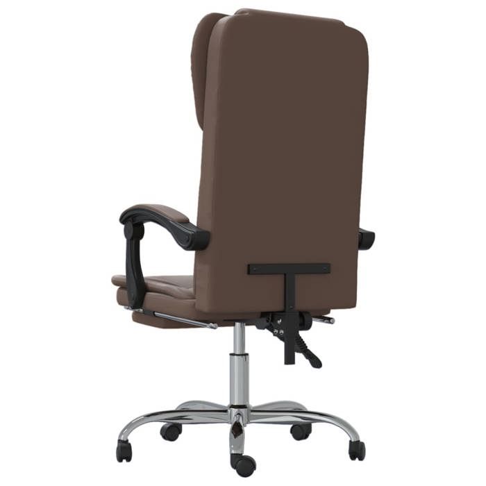 Fauteuil inclinable de bureau Marron Similicuir_2 ans garantie_85311
