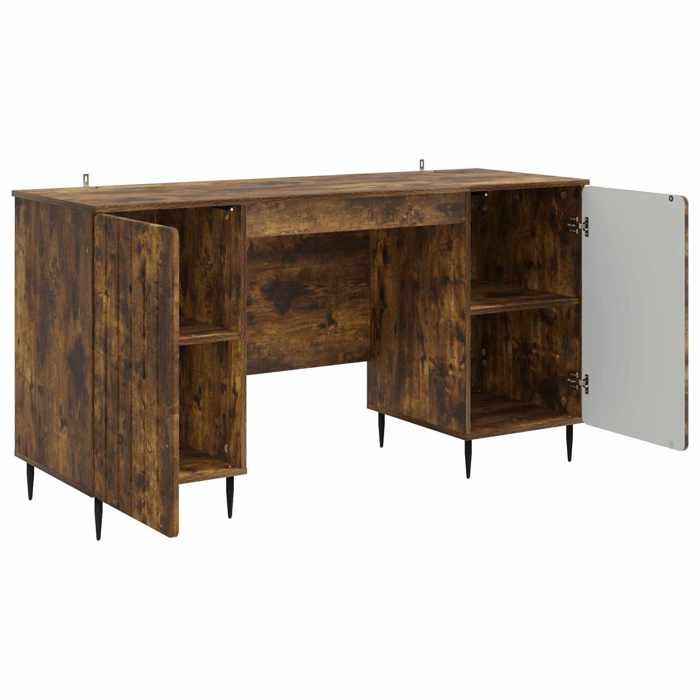 LEMON Bureau Chêne fumé 142 5 x 50 x 75 cm Bois dingénierie - Table de travail LV5435