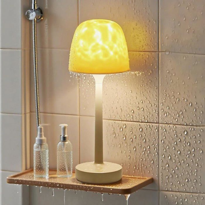 Lampe De Douche Étanche Lampe De Bureau Sans Fil Rechargeable - Projecteur D Entspannen 16 Couleurs Led - Télécommande - Co[LL569]