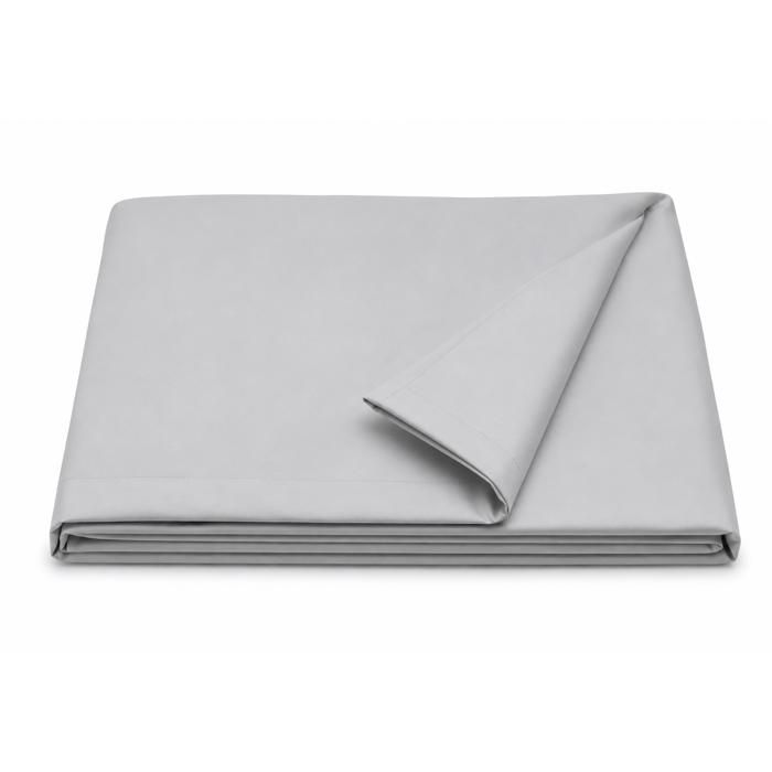 Drap Plat 180x290 cm gris clair - Percale de Coton 100% 80 Fils/cm² - Collection Lovely Home Drap Plat 180x290 cm gris clair - Percale de Coton 100% 80 Fils/cm² - Collection Lovely Home