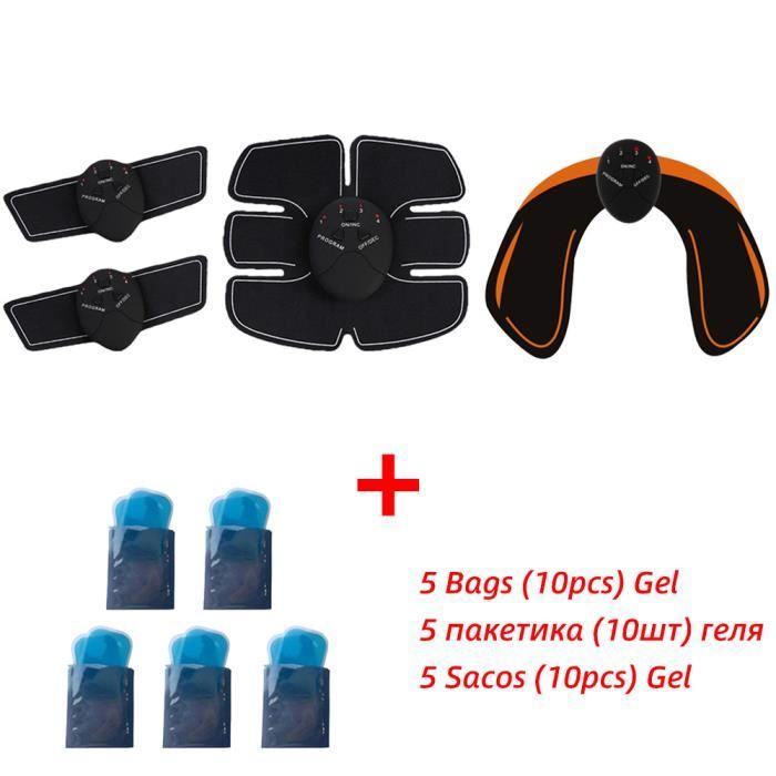 Stimulateur Musculaire EMS PowerFit – Ceinture Abdominale électrostimulation Avec Intensité Réglable, Entraînement à La Maison