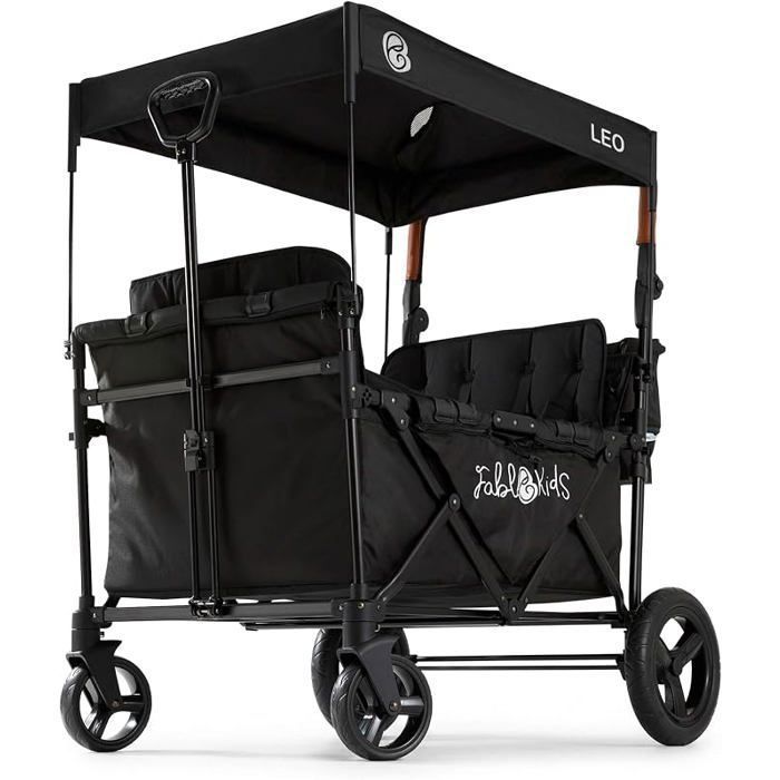 FableKids Chariot à roulettes Leo X2Lite avec Toit | Chariot de Transport Pliable | Peut Supporter jusqu'à 20 kg par siège | Harnais 5 Points | Roues 360° | Frein à Pied FableKids Chariot à roulettes Leo X2Lite avec Toit | Chariot de Transport Pliable | Peut Supporter jusqu'à 20 kg par siège | Harnais 5 Points | Roues 360° | Frein à Pied