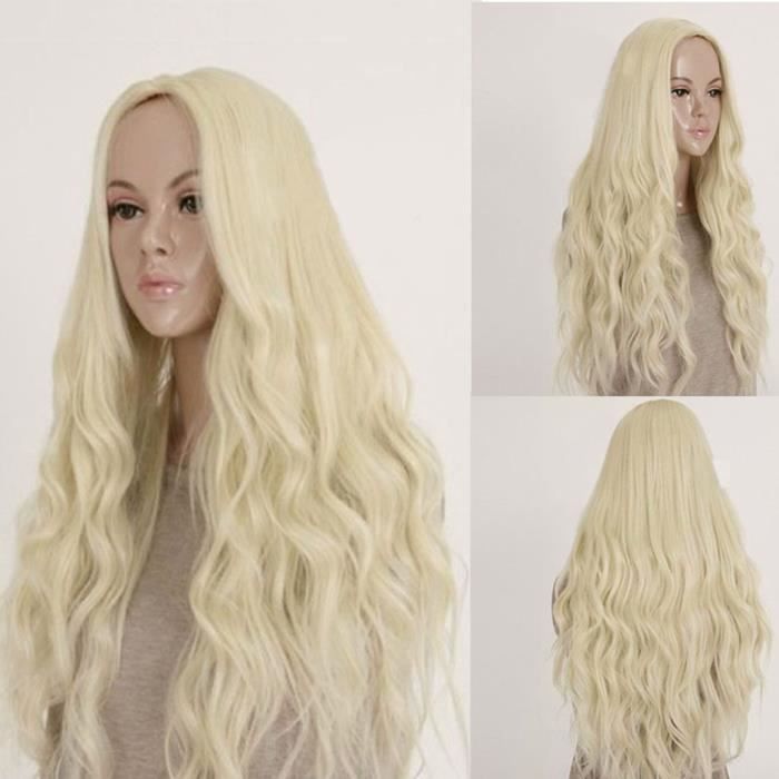 perruque blonde frisee