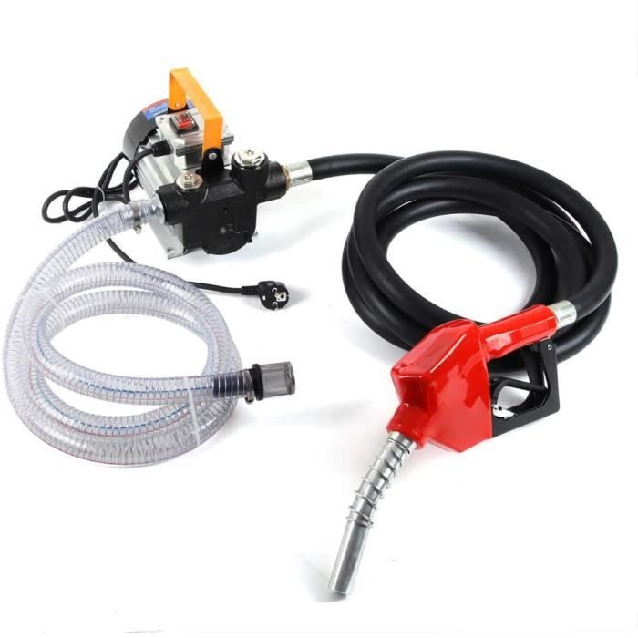 Pompe Électrique Carburant 550W - Transfert Diesel/Kérosène, 60L/min, Auto-amorçante, 220V