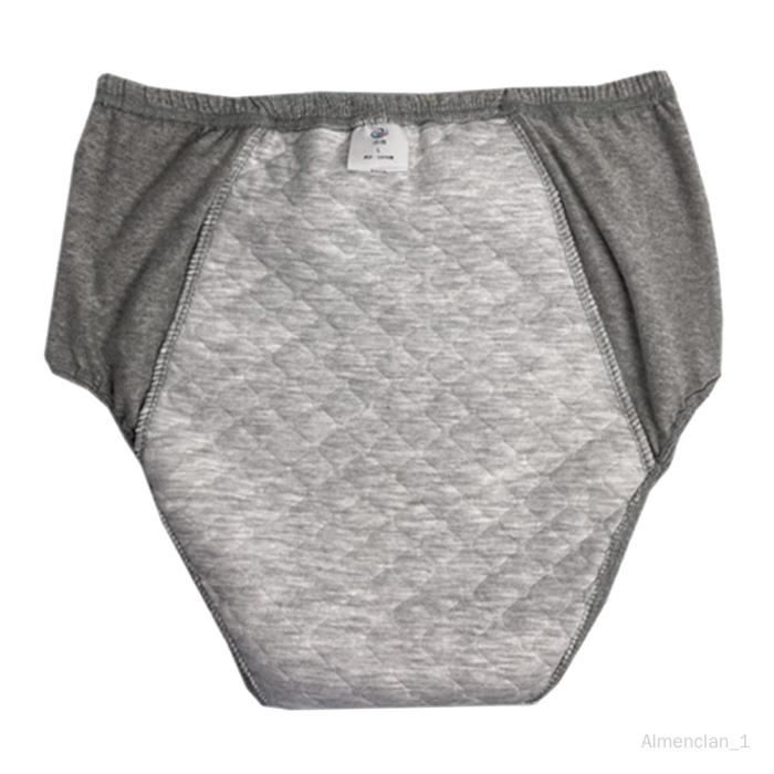 Culotte d incontinence lavable a absorption reguliere pour hommes 300CC Gris Fonce M Cdiscount