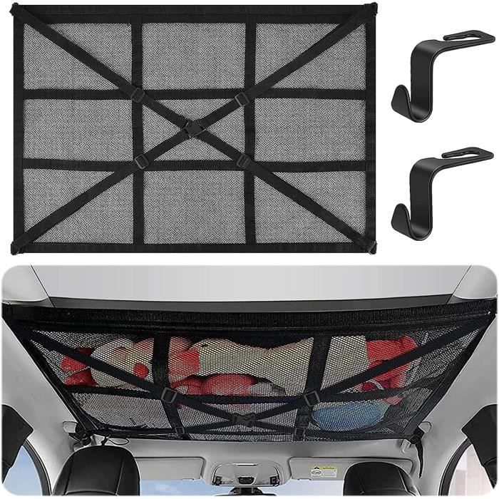 Filet de Rangement pour Toit de Voituret,Filet de Rangement Camping Car,90cmx65cm Universel Filet de Rangement pour Toit de Voituret,Filet de Rangement Camping Car,90cmx65cm Universel