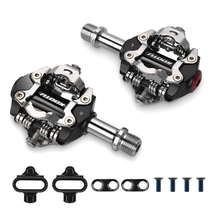 Noir Clip de pedale pour vtt Systeme SPD Verrouillage automatique Accessoires pour vtt et velo de montag Cdiscount Sport