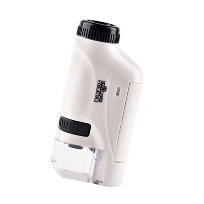 so tunopt Mini kit de microscope de poche avec lumière LED, laboratoire, détermi