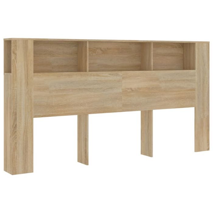 Tête De Lit Puraday Avec étagères – 100 X 18,5 X 104,5 Cm En Bois – Rangement Et Style Moderne - 8