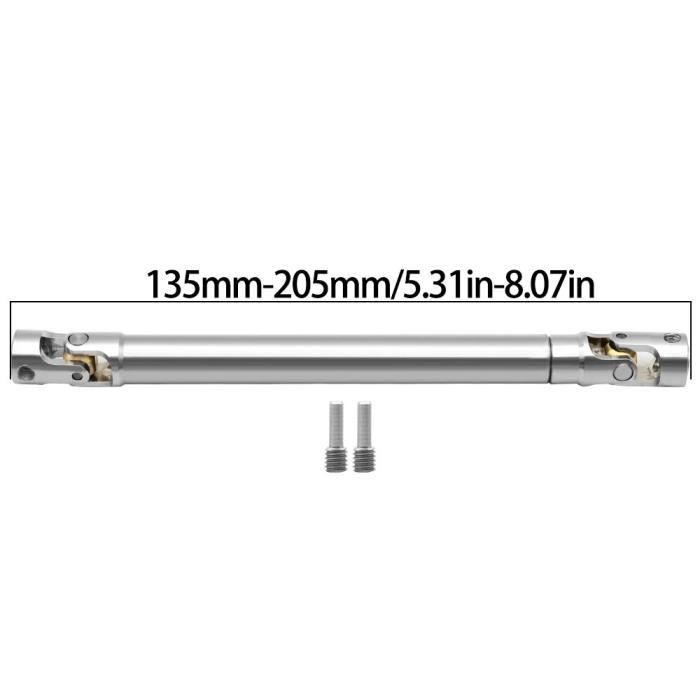Demeras 2 Arbres De Transmission Métal - Upgrade RC Pour Camion Militaire WPL 1/16 (B14/B24/B16/C14/C24/B36)