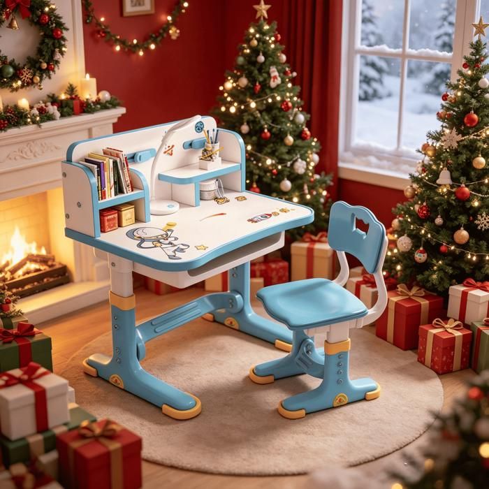 Bureau détude pour enfants avec chaises bureau et bibliothèque pour enfantstable de devoirs détudiantRéglable en hauteur