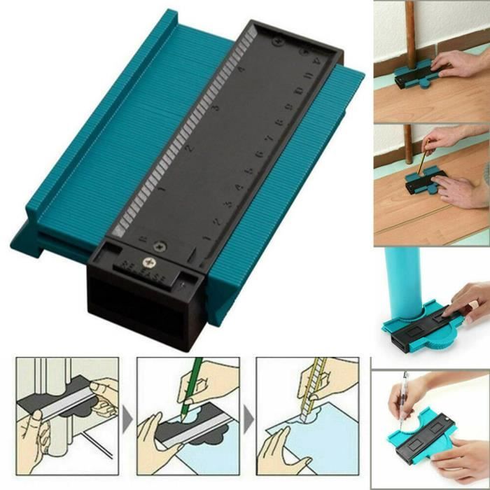 12cm Jauge De Contour Irregulier Regle Copieur De Profil Contour Duplication Outils De Menuiserie Vert Achat
