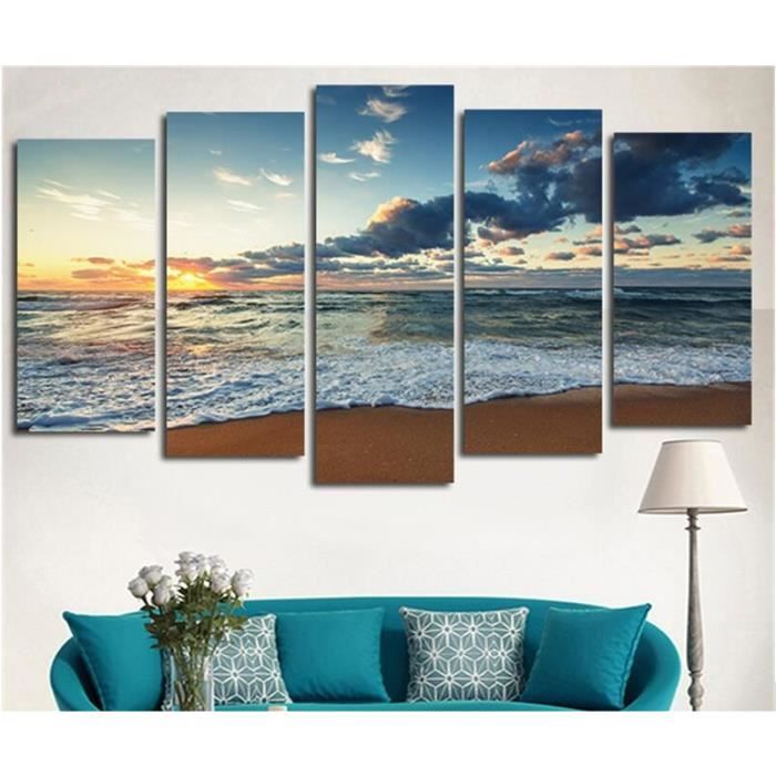 Wallpaper Mur Art Imprime Toile Peinture Mer Plage Paysage Decoration De La Desktop Wallpaper