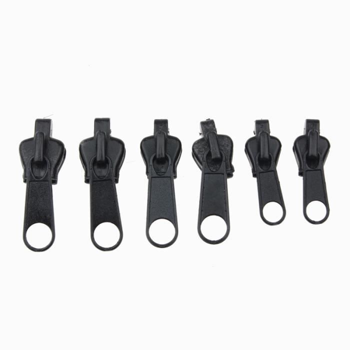 18 Curseurs De Fermeture Éclair Clipsables - 3 Tailles (Grand, Moyen, Petit) - Pour Réparer Vêtements, Bagages, Tentes, Chaussures