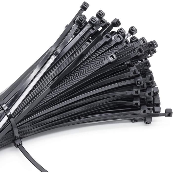EnTie Noir Câble Attaches Serre-câble-Collier De Serrage 7.6mm X 300 Mm