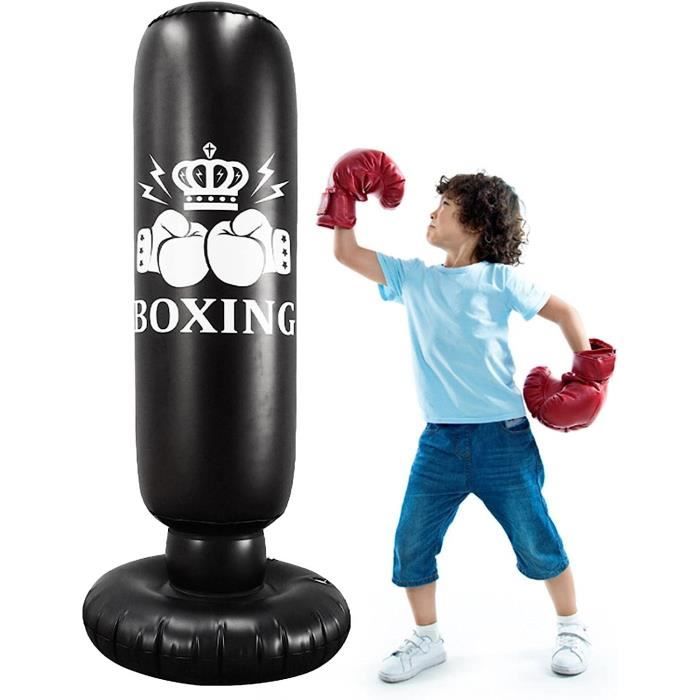Sport Enfant Sac De Frappe Gonflable Enfant Avec Gants De Boxe - 66 Pouces - Pour Karaté, Taekwondo Et MMA - 5-12 Ans Boxe Karaté Kids