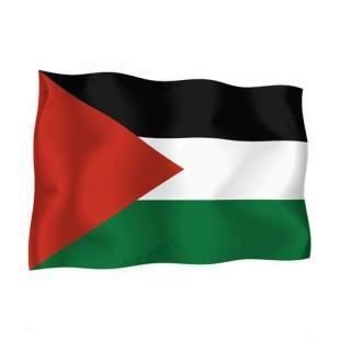 Autocollant sticker drapeau palestine voiture