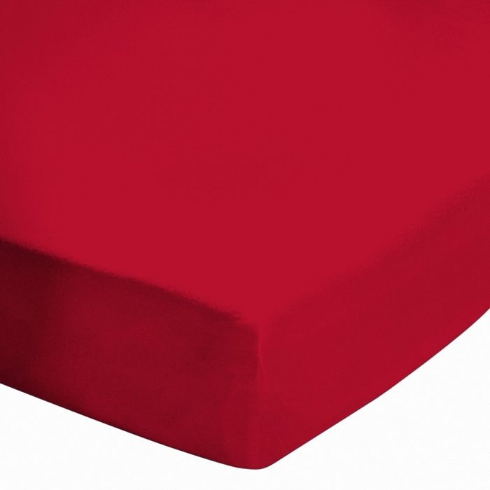 ALPES BLANC - Drap housse 140x190 Coquelicot BT 27 cm